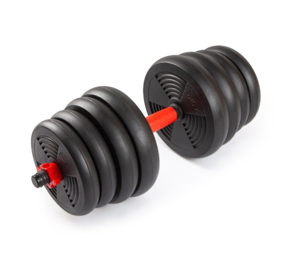 Набор гантелей со штангой и гирями 6 в 1 AMETIST 30 кг